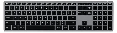 Immagine prodotto di Satechi, tastiera QWERTY USB-C Bluetooth SLIM X3 con retroilluminazione e tastierino numerico, grigio
