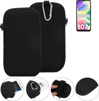 Produktbild von K-S-Trade Neopren-Hülle Handyhülle kompatibel mit Xiaomi Redmi 10A Schutzhülle Neoprenhülle Sleeve Schutz-Hülle Gürtel Tasche Case Holster