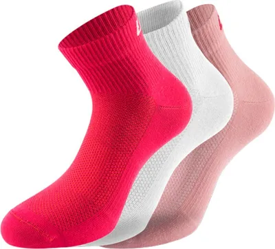 Produktbild von Lenz Performance Quarter Tech Socken, weiß/pink/rot, 39-42