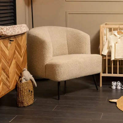 Produktbild von Bronx71 Stillsessel Nora Bouclé beige