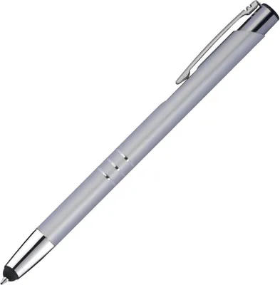 Produktbild von Touchpen Kugelschreiber aus Metall / Farbe: silber