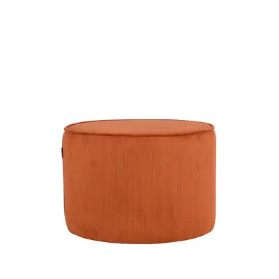 Produktbild von LABEL51 Pouf Tibo 55x55x40 cm Rostbraun Ribcord