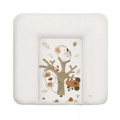 Produktbild von Ceba Baby® weiche Wickelauflage 75x72 cm - Baby Wickelunterlage - Wickeltischauflage für Junge und Mädchen - Wasserdicht, abwaschbar - Koala