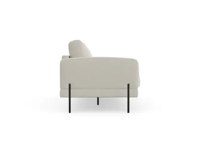 Produktbild von Karin 3-Sitzer-Sofa, Massivholzkonstruktion, skandinavischer Stil, Hohe Beine aus Metal, Grande 03 Beige