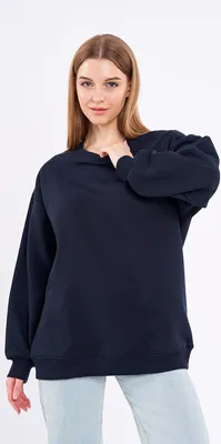 COMEOR Damen Oversize Pullover Dunkelblau M