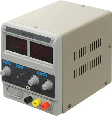 Zdjęcie produktu dla Zasilacz laboratoryjny DC - Regulowany zasilacz biurkowy - 0-15 V - 0,6-2 A - 50 W - Wtyczka EU - Kabel 1 m - Szary
