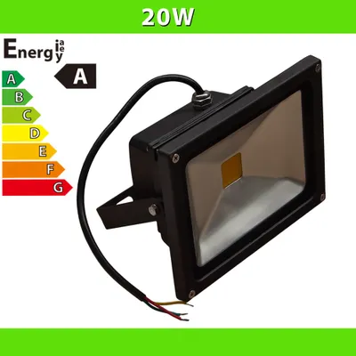 Produktbild von LEDVero® 20W LED Flutlicht Strahler Schwarz Kaltweiß IP65