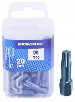 Produktbild von Rawlplug Torx T40 Torsion Bits 25mm 20 Stück