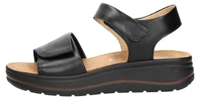 Image de Hartjes Woogie Natural Sandalen Plat - Zwart - Maat 42