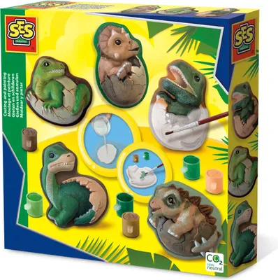 Immagine prodotto di Kit Creativo Dinosauri Gesso da Uova - Divertimento Assicurato!