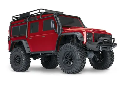 Produktbild von Traxxas 82056-4 TRX-4 Land Rover Defender rot 1:10 4WD RTR Crawler TQi 2.4GHz Wireless