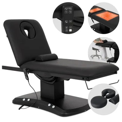Produktbild von HABYS Elektrische Behandlungsliege, Massageliege Estella ERGO 2 | 2 Motoren, Heizfunktion | Therapieliege für Physiotherapie & Massage | Schwarz