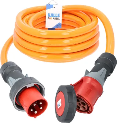 Produktbild von Kalle Verlängerungskabel CEE 400V 63A 16,0mm² Extreme Signal Orange IP67 50 Meter
