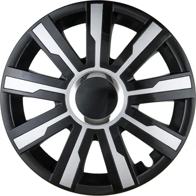 Produktbild von 15" Radzierblende MIRAGE Schwarz-Silber für Stahlfelgen, einstellbar