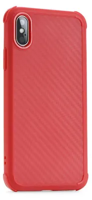 Image de Housse blindée Bumper Roar Carbon Armor Housse de protection pour Samsung Galaxy S20 Plus (G985F) Housse en silicone Accessoires Housse coque blindée Panzer en rouge