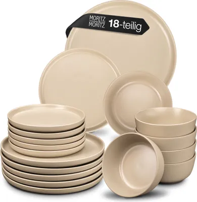 Produktbild von Moritz & Moritz NORDIC 18tlg Geschirrset Taupe