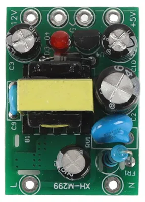 Schaltnetzteil-Modul, 110-220 V, 12V+5V, 100/500mA, Überlastschutz