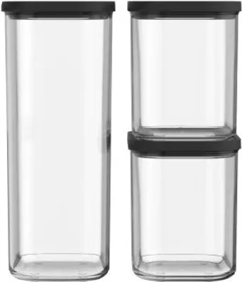 Produktbild von Starter-Set Vorratsdose Modula 3-teilig - Schwarz