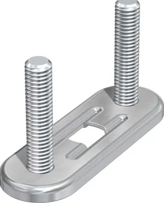 Produktbild von Wemefa FlamcoFix Montageplatte BMD 10-39428 M8 x 90 Loch 8 mm
