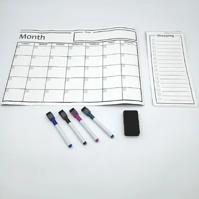 Produktbild von Amazon Basics Whiteboard Kalender Bürobedarf Magnetische trocken abwischbare Folie 30 5 cm x 43 2 cm Weiß für Aufgabenplanung
