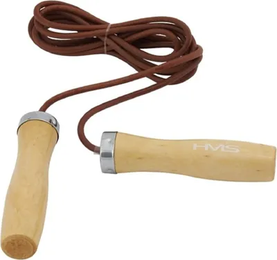Produktbild von HMS Springseil Aus Holz & Leder für Cardio