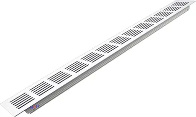 Produktbild von Lüftungsgitter LG-5006 W Stegblech Weiss 500 x 60mm Zuluft Abluft Türgitter