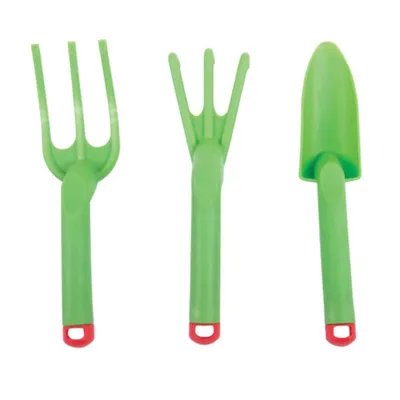 Produktbild von Bigjigs Toys Gartenwerkzeugset Kunststoff grün 3tlg.