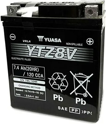 Immagine prodotto di YUASA YTZ8V AGM W/C Batteria AGM ad alte prestazioni senza manutenzione