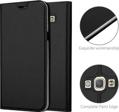 Obrázek produktu pro Cadorabo Pouzdro na mobilní telefon pro Samsung Galaxy A8 2015 Protective Case in Black Cover Etui Book Case Booklet
