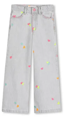 Immagine prodotto di Pantaloni jeans Billieblush per bambine, colore grigio, taglia 3 anni