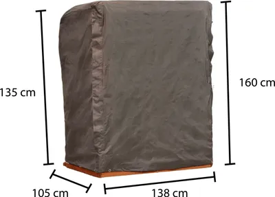Produktbild von Winza Outdoor Covers - Gartenmöbelzubehör - Gartenmöbel-Schutzhüllen - Premium Abdeckung/Schutzhülle Strandkorb - 135/160x138x105 cm