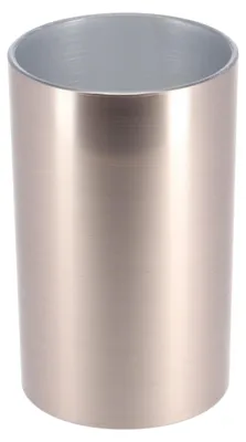 Produktbild von Tendance Zahnburstenhalter/Becher Monaco - silber - 320 ml - rund - Kunststoff - Metalloptik