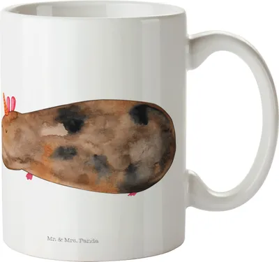 Produktbild von Mr. & Mrs. Panda Plastikbecher Einhorn Meerschweinchen - Weiß - Geschenk, Unicorn, Trinklernbecher, Einhörner, Meerschwein, Kindertasse, Meerhörnchen, Haferl, Pott