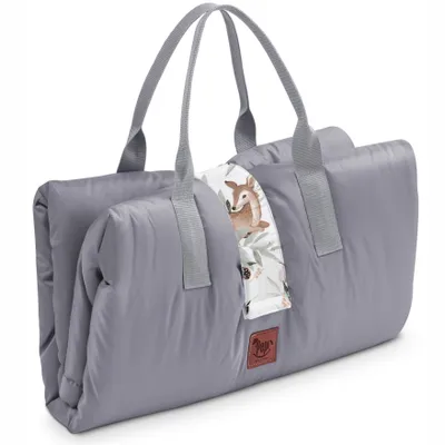Produktbild von Pepi Picknick Decke - 120x150 - Wasserdicht Antiallergisch - Faltbar Spielmatte Krabbelmatte für Babys Kinder - Green Groove
