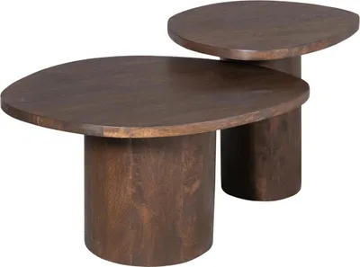 Produktbild von Mireon Mangoholz Braun 2er-Set