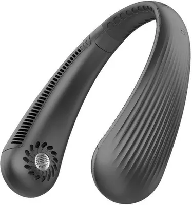 Obrázok produktu pre Prenosný USB ventilátor, batéria 3000 mAh, bezhlučný a tichý, 3 rýchlosti, rýchle nabíjanie, vhodný do kancelárie, domova a na cesty, čierny