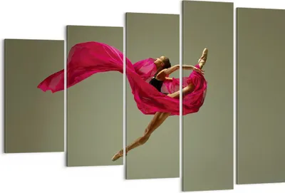 Produktbild von Bild auf Leinwand - Leinwandbild - 5 Teile - Tänzer Ballett Künstler - 150x100cm - Wand Bild - Wanddeko - Wandbilder - Leinwanddruck - Bilder - Wanddekoration - Leinwand bilder - EG150x100-5037