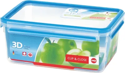 Obrázok produktu pre EMSA 508546, Box, Obdĺžnikový, 3,7 L, Priehľadná, Polypropylén (PP), Termoplastický elastomér (TPE), Nemecko