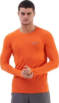 Produktbild von TCA Herren Stamina Langarmshirt- Leichtes Langarm Laufshirt - Rot, L