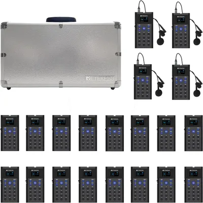 Produktbild von Retekess TT128 Tour Guide System, Drahtloses Mikrofonsystem, Audio Guide, unterstützt 41 Sprachen, für Museen, Ausstellungshallen, Aussichtspunkte