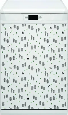 Produktbild von Dekorative Magnetmatte Küche Geschirrspüle 45x80 cm  Magnet für Spülmaschine  - Hirsch im Wald