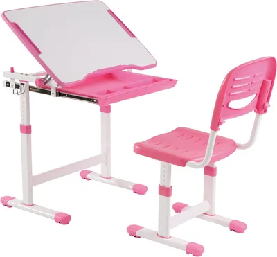 Produktbild von AlzaErgo Table ETJ100 rosa Kinderschreibtisch mit Stuhl ergonomisch