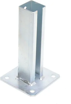 Produktbild von Aqbau® Pfostenträger für Zaunpfosten 50x50 zum aufschrauben Aufschraubhülse
