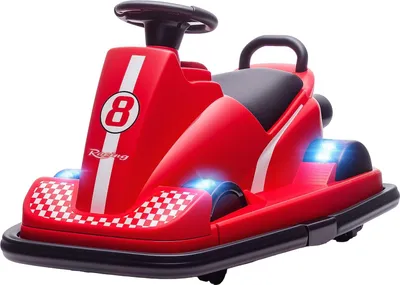 Produktbild von Kinder-Autoscooter, 360°-Drehung, LED-Lichter, Musik, Alter 3-8 Jahre