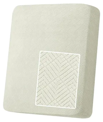 Productafbeelding van Stretchte kussenhoes voor stoel, antislip, 1-zits, beige