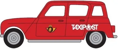 Produktbild von RENAULT R4 Taxipost, HER942287-001, Maßstab1/87, HERPA