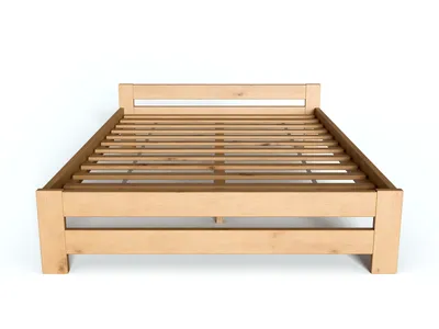 Produktbild von Happy Babies - HOLZBETT 160x200 + Rahmen aus Kiefer - Schnellaufbau, Schlafzimmerbett, einfacher Aufbau, Massivholz - 100% Kiefer