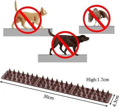 Produktbild von Vogelschutzspikes, 12m, Metallische Kattenspikes für Vogelabwehr
