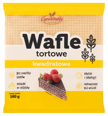 Image de Eurowafel Gaufrettes carrées 160 g