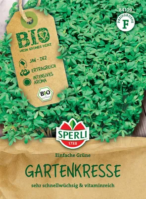 Produktbild von SPERLI  Gartenkressesamen Einfache Grüne Lepidium sativum 25-30 lfd. Meter